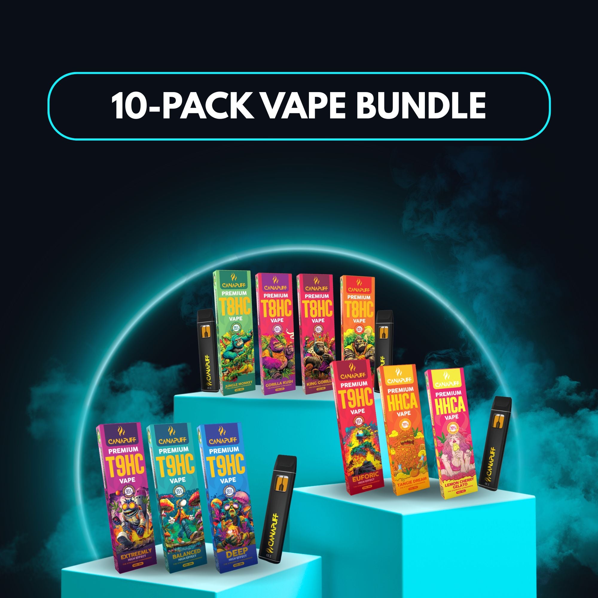 Lot de 10 Vape Bundle (10x1ml)