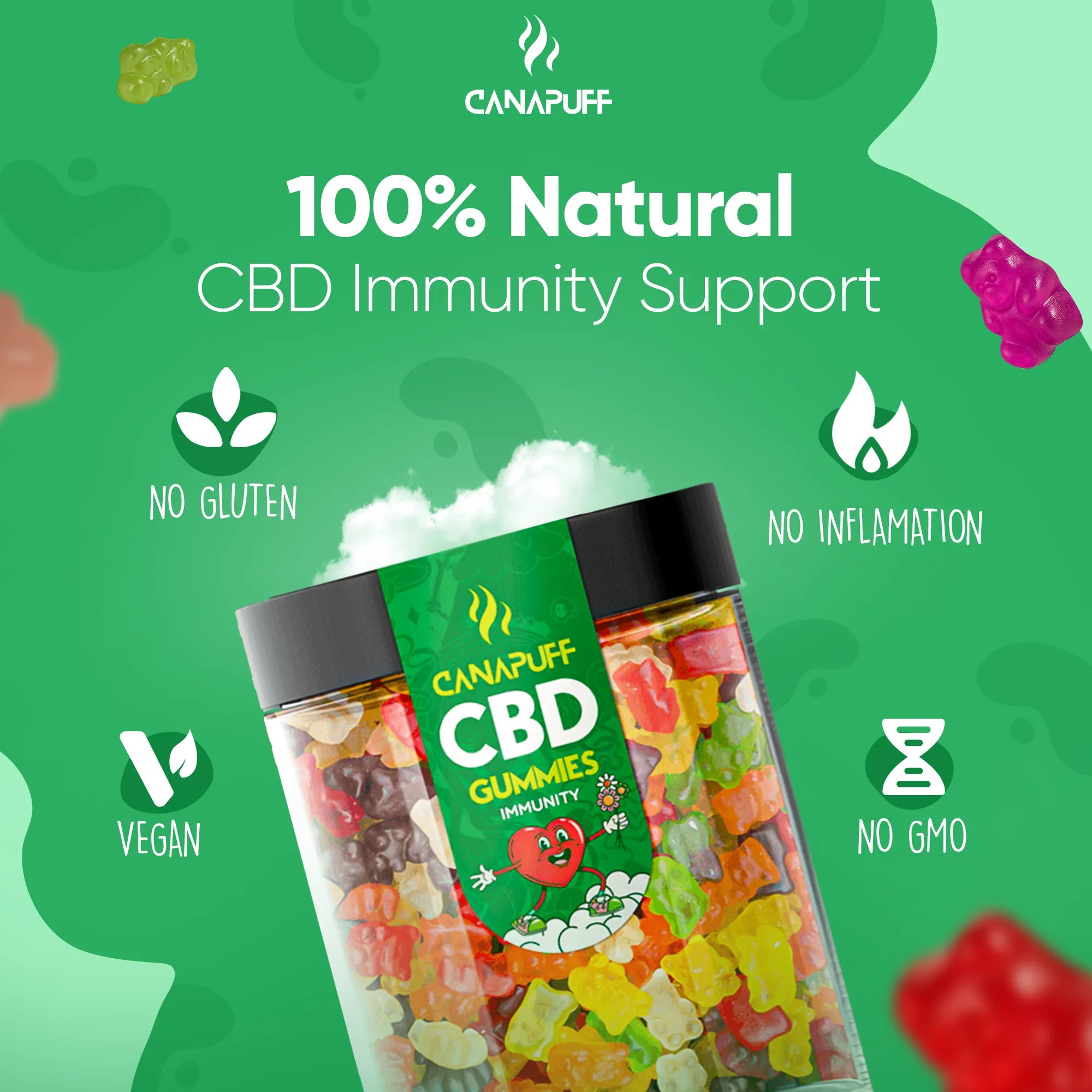 Canapuff - Gummies CBD - Immunité-Canapuff