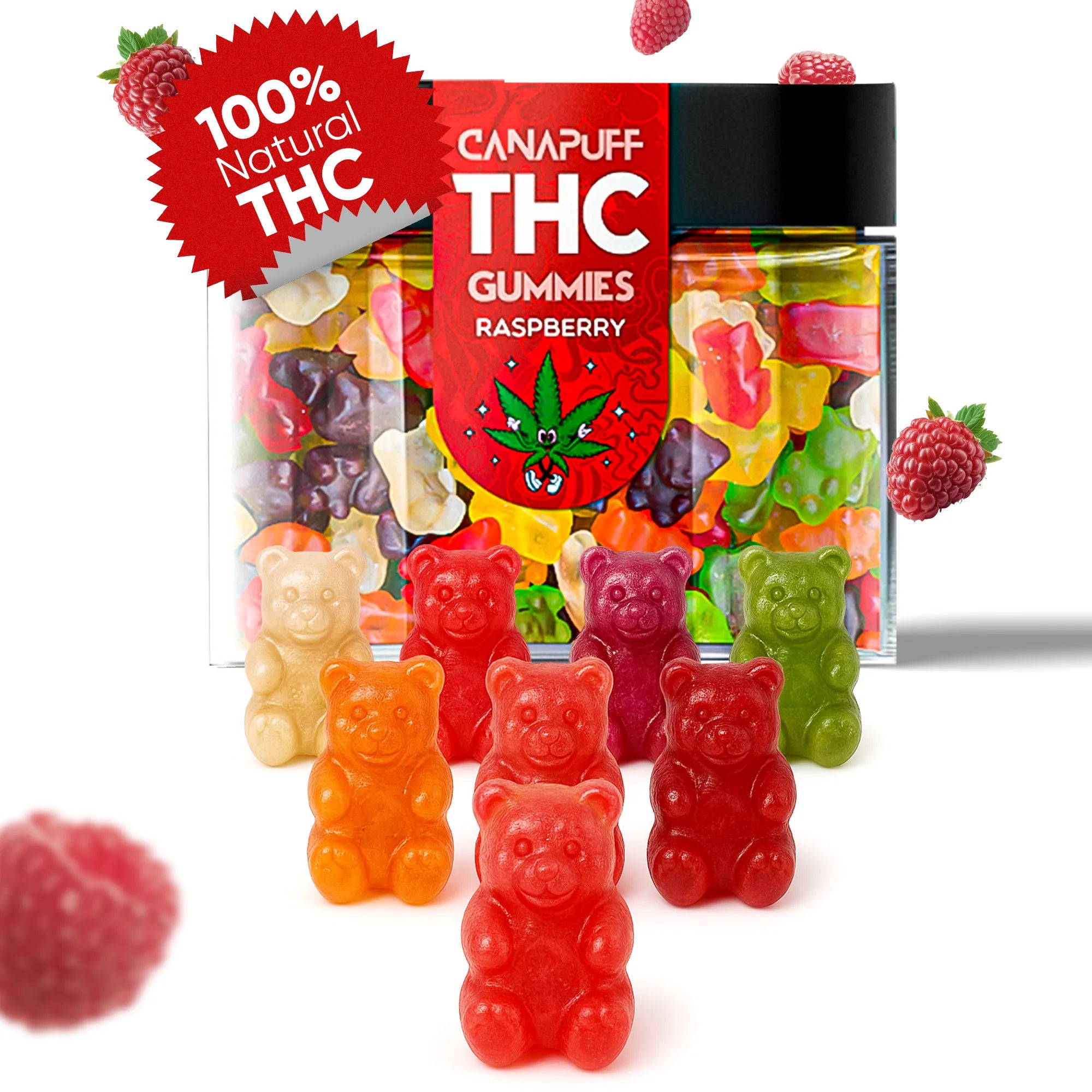Gummie THC Framboise-Canapuff