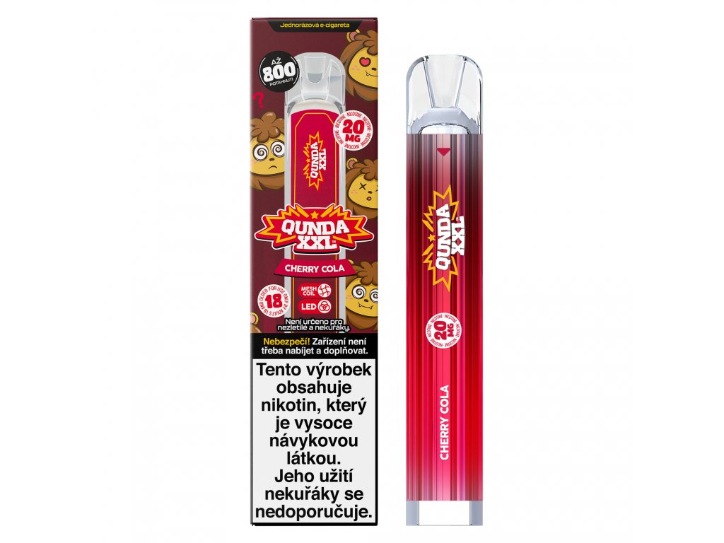 Nicotine Vape Qunda XXL Cola Cerise-Canapuff