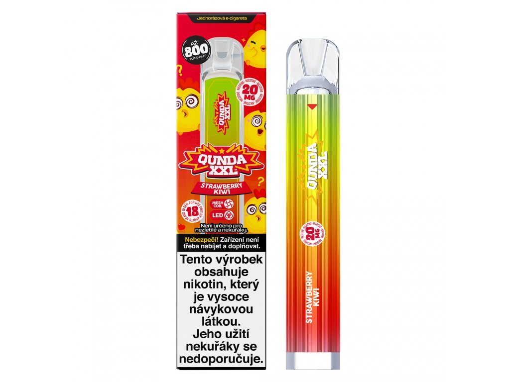 Nicotine Vape Qunda XXL Strawberry Kiwi-Canapuff