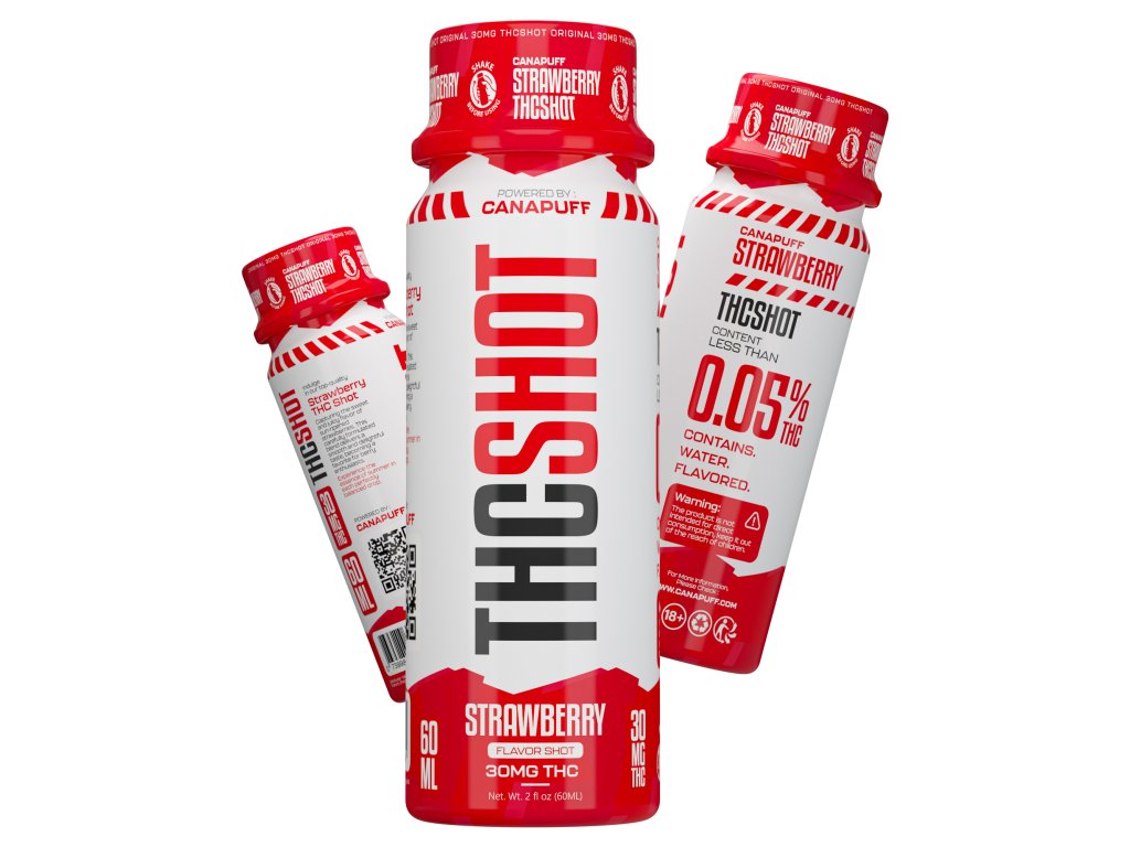 THC Shot Strawberry 60ml-Canapuff