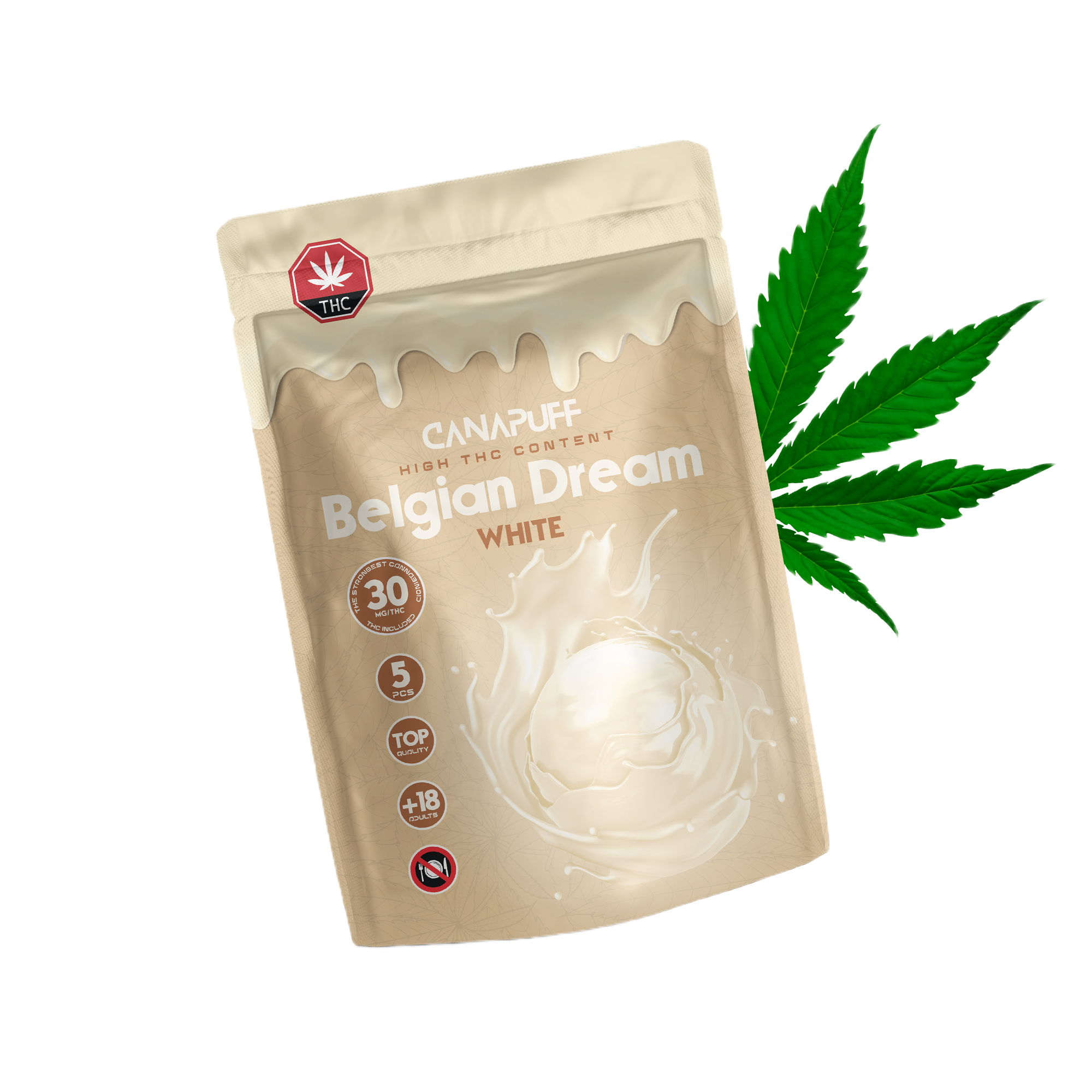 Chocolat blanc au THC