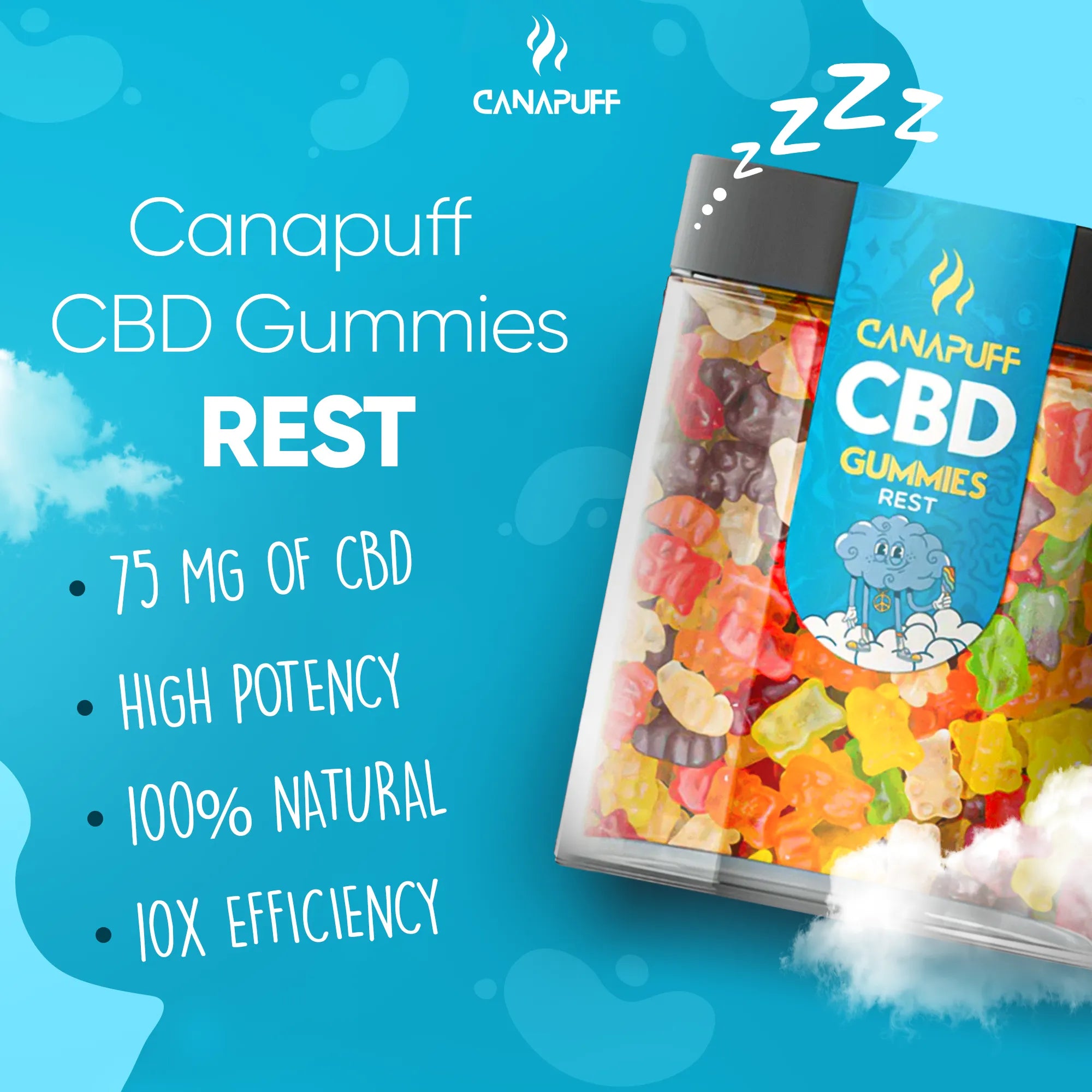 Canapuff - Gummies CBD - Rest-Canapuff