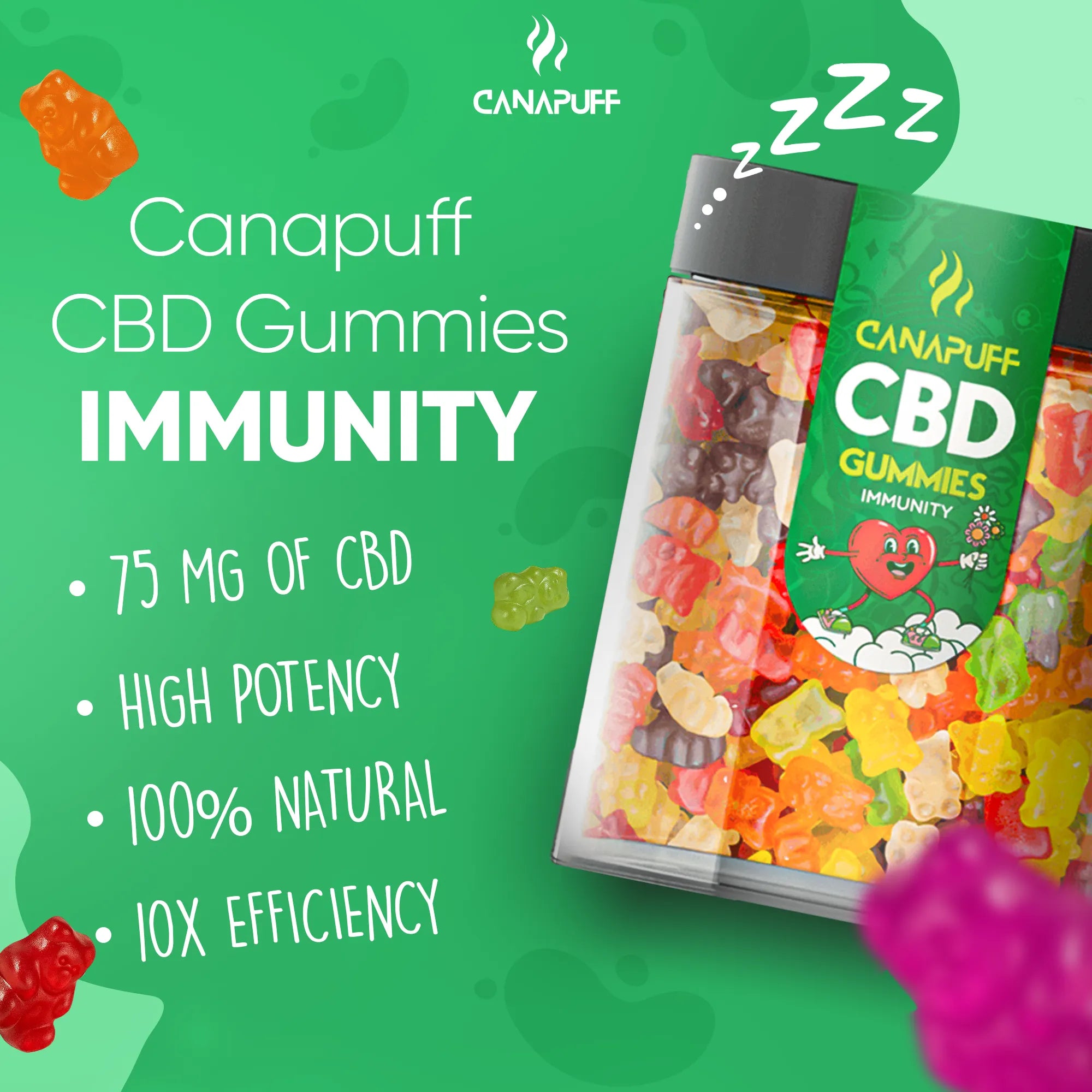 Canapuff - Gummies CBD - Immunity-Canapuff