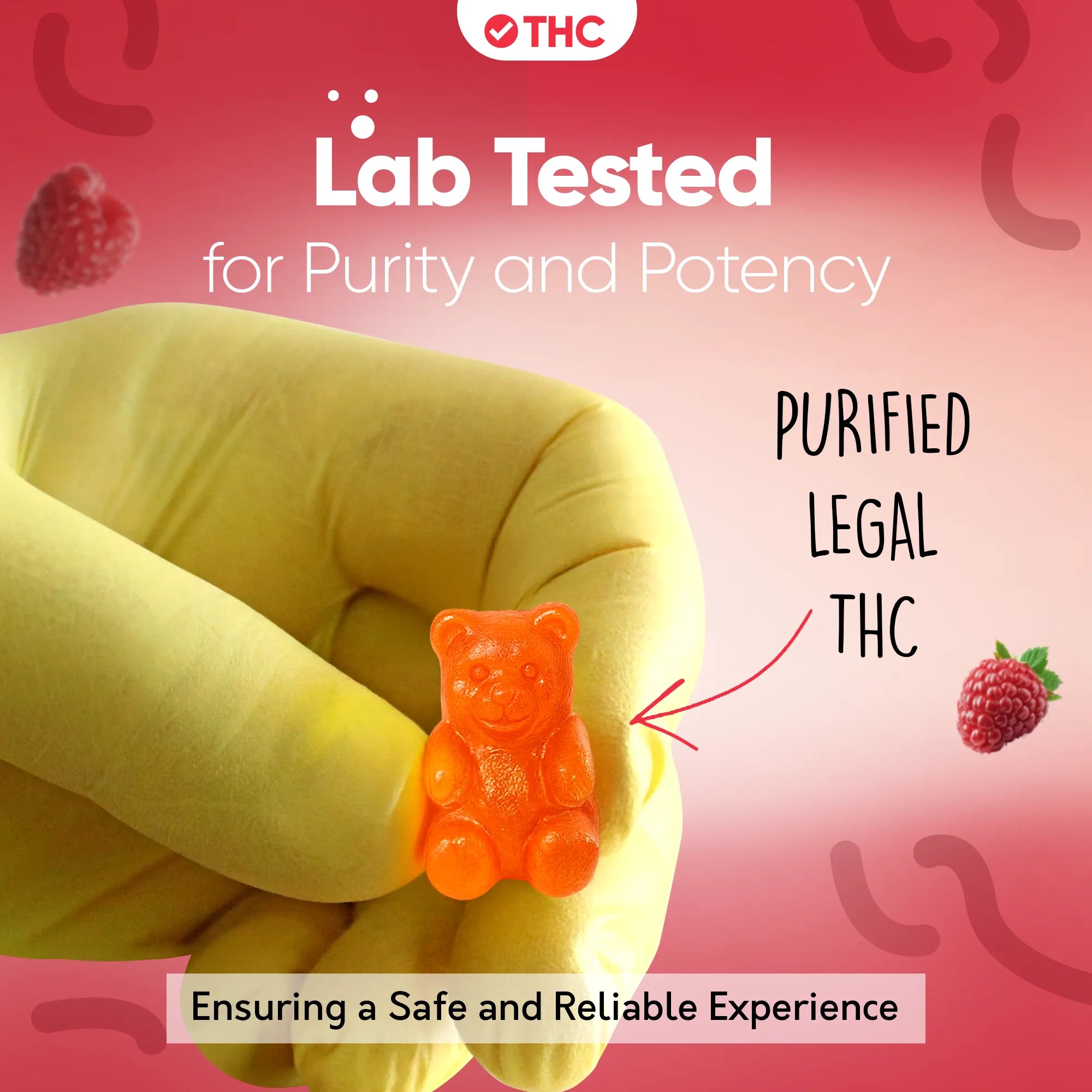 Gummie THC Framboise-Canapuff