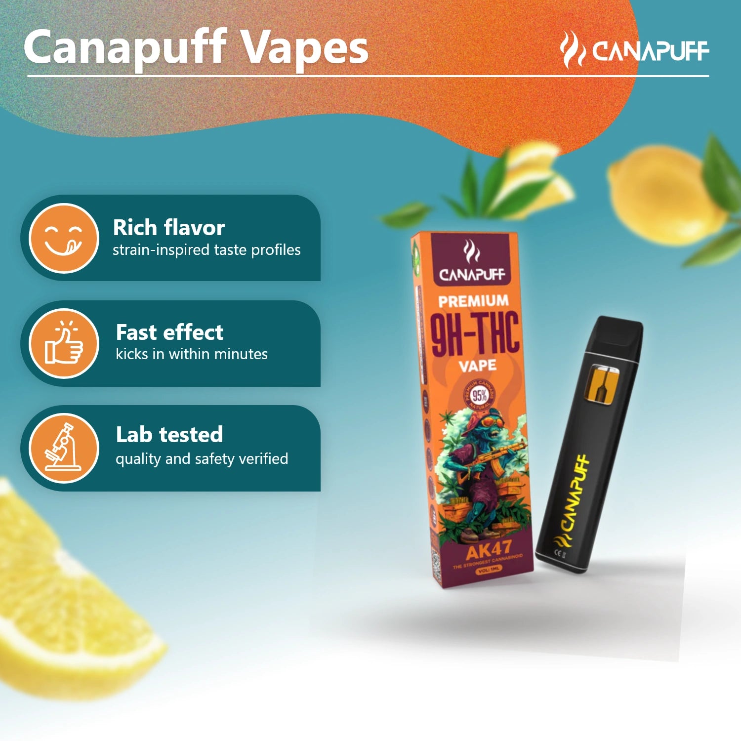 9H-THC Vape AK47 95 % 1 ml