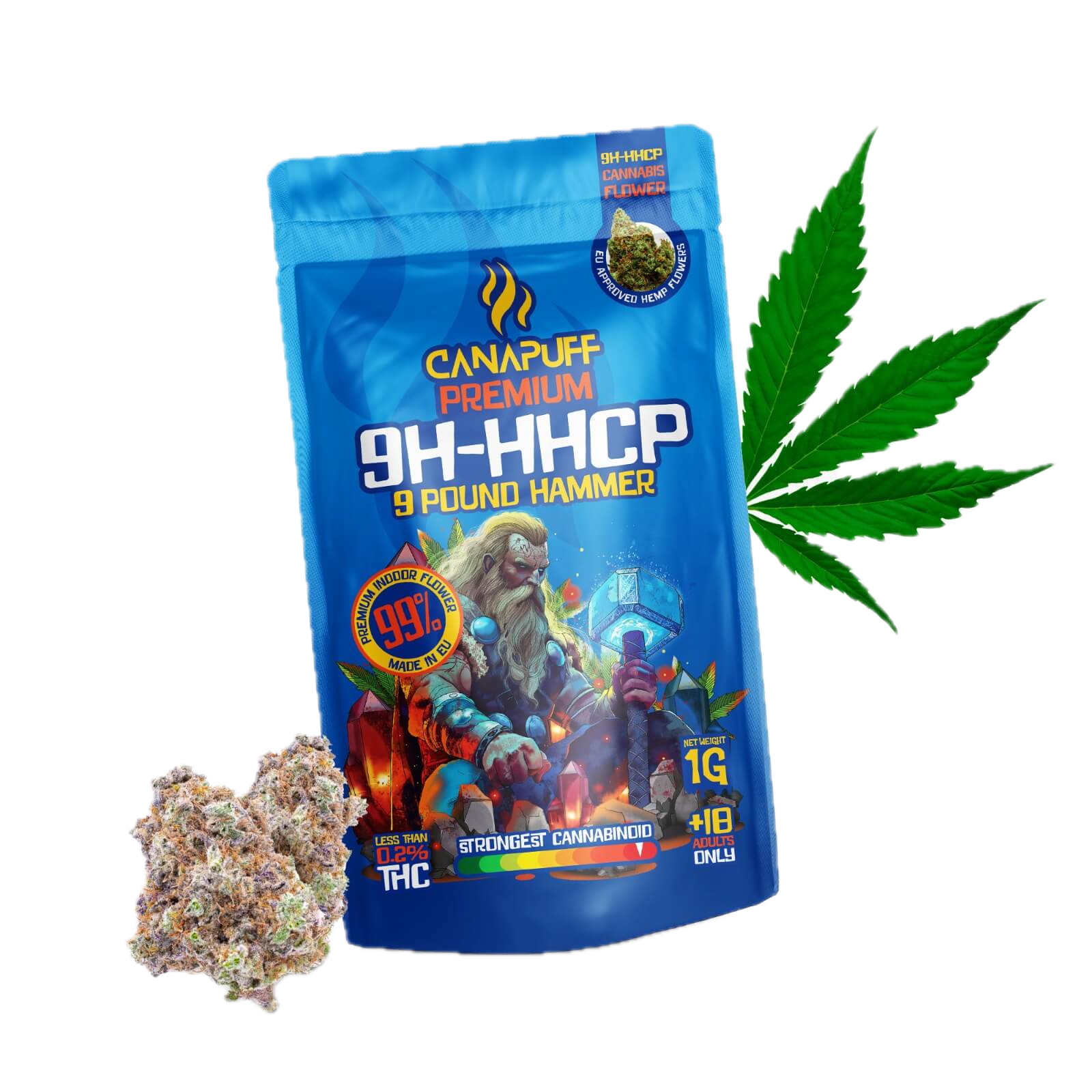 9h-HHCP Fleurs 9 Pound Hammer 99%