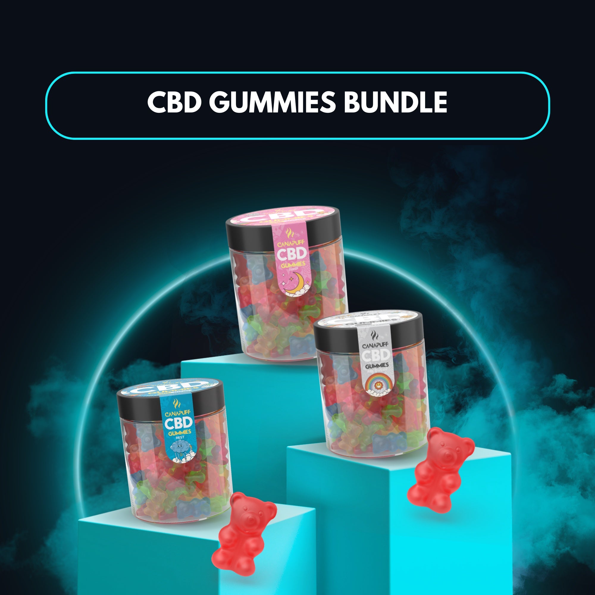 CBD Gummies Bundle (3 × 10 pièces)