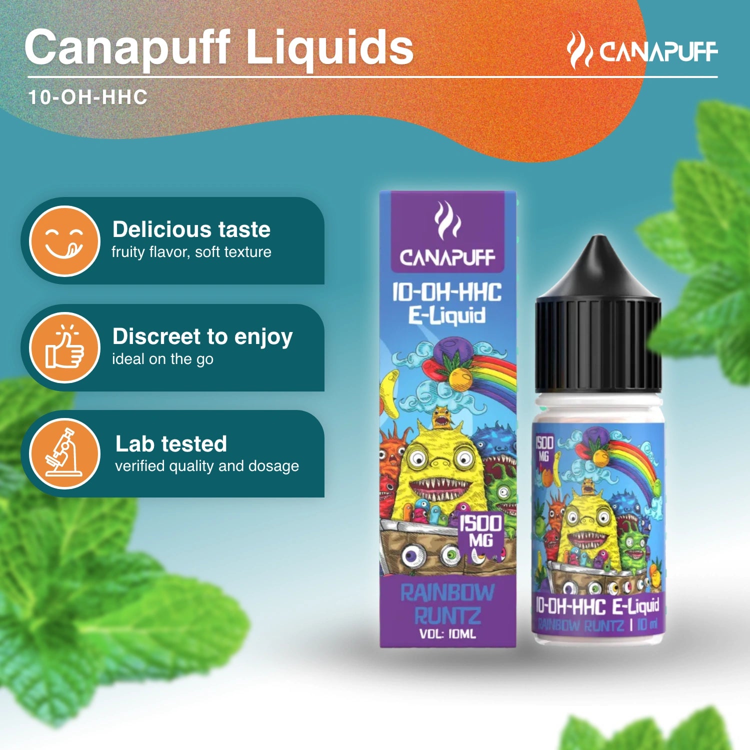10-OH-HHC liquid 1 500 mg - Rainbow Runtz - Canapuff