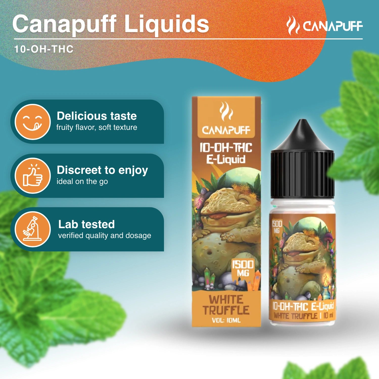10-OH-THC liquid 1 500 mg - White Truffle - Canapuff