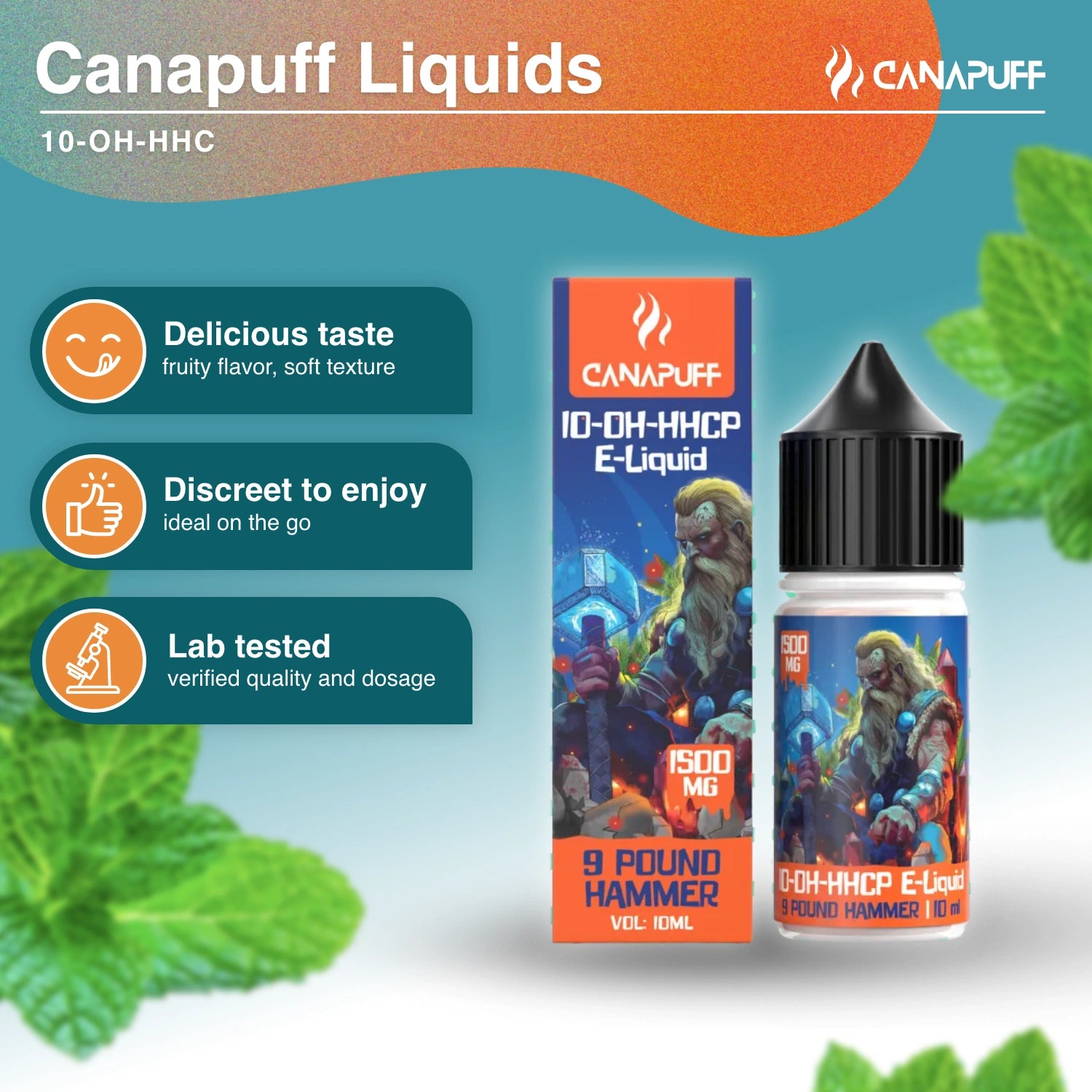 10-OH-HHCP liquid 1 500 mg - 9 Pound Hammer - Canapuff