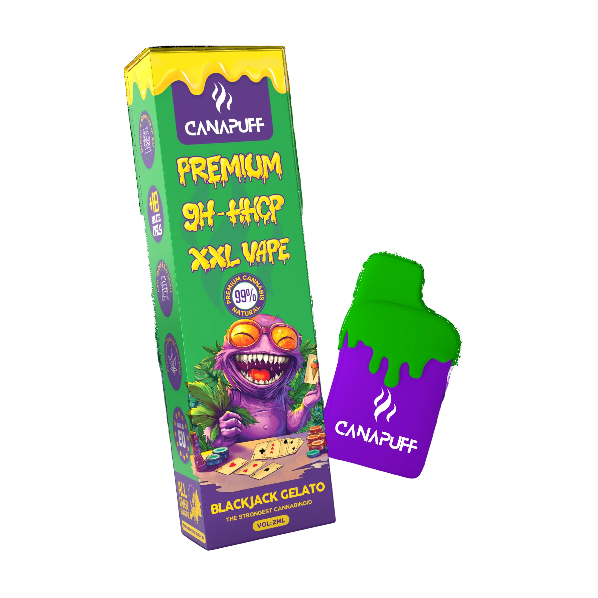 9H-HHCP XXL Vape Blackjack Gelato 99 % 2 ml