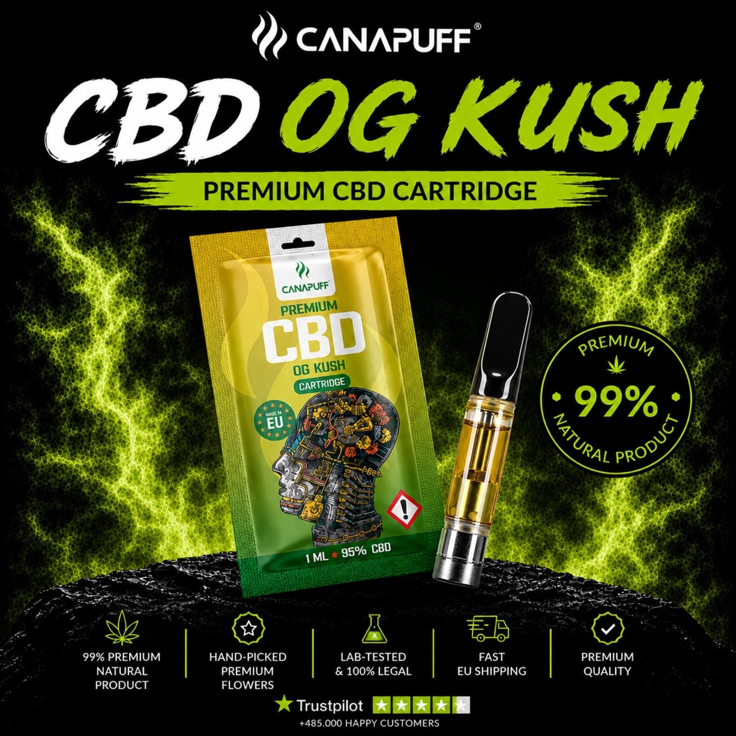 CBD Cartouche OG Kush 95 %