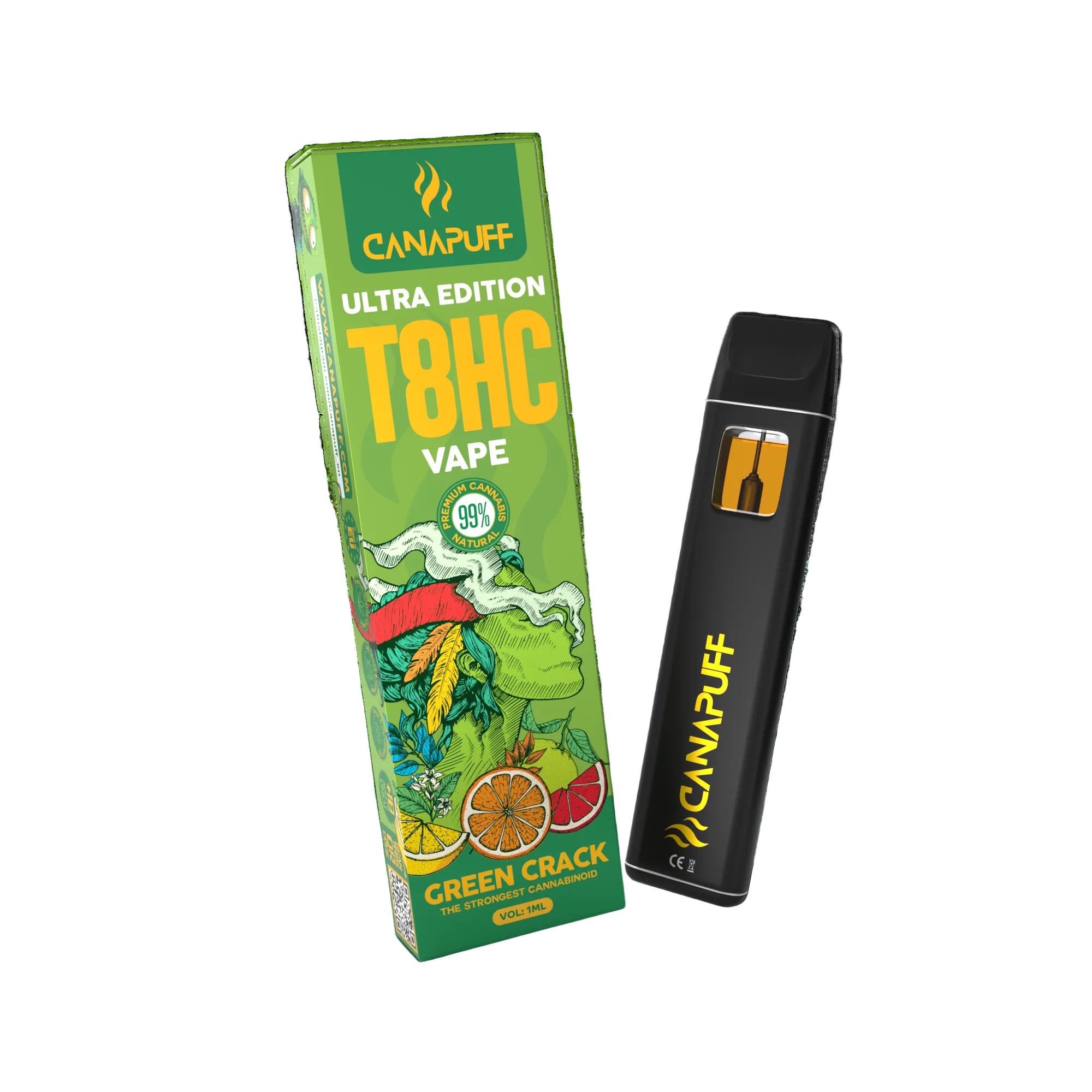 T8HC Vape Green Crack Ultra Edition 99 % 1 ml