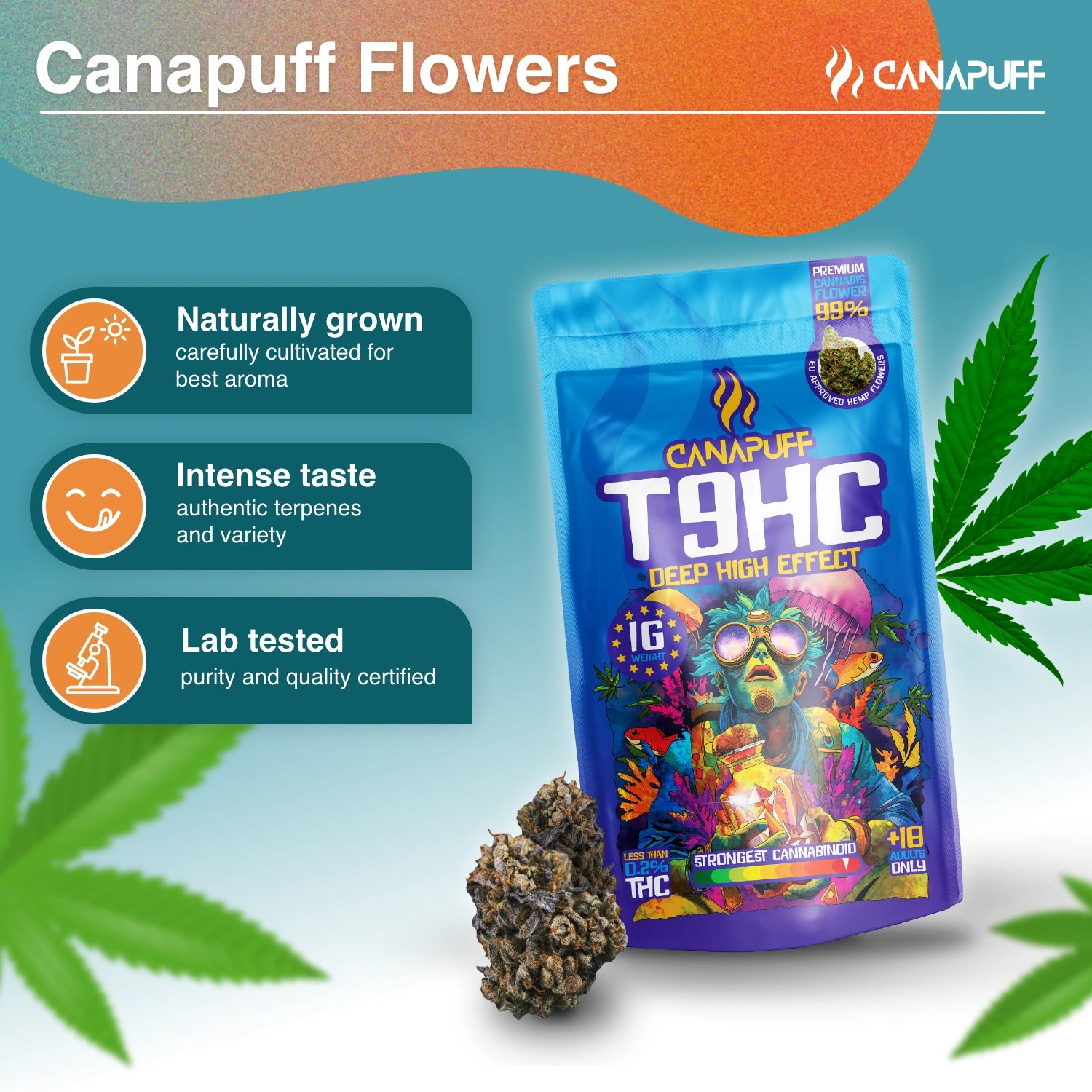 T9HC Fleurs Deep 99 %