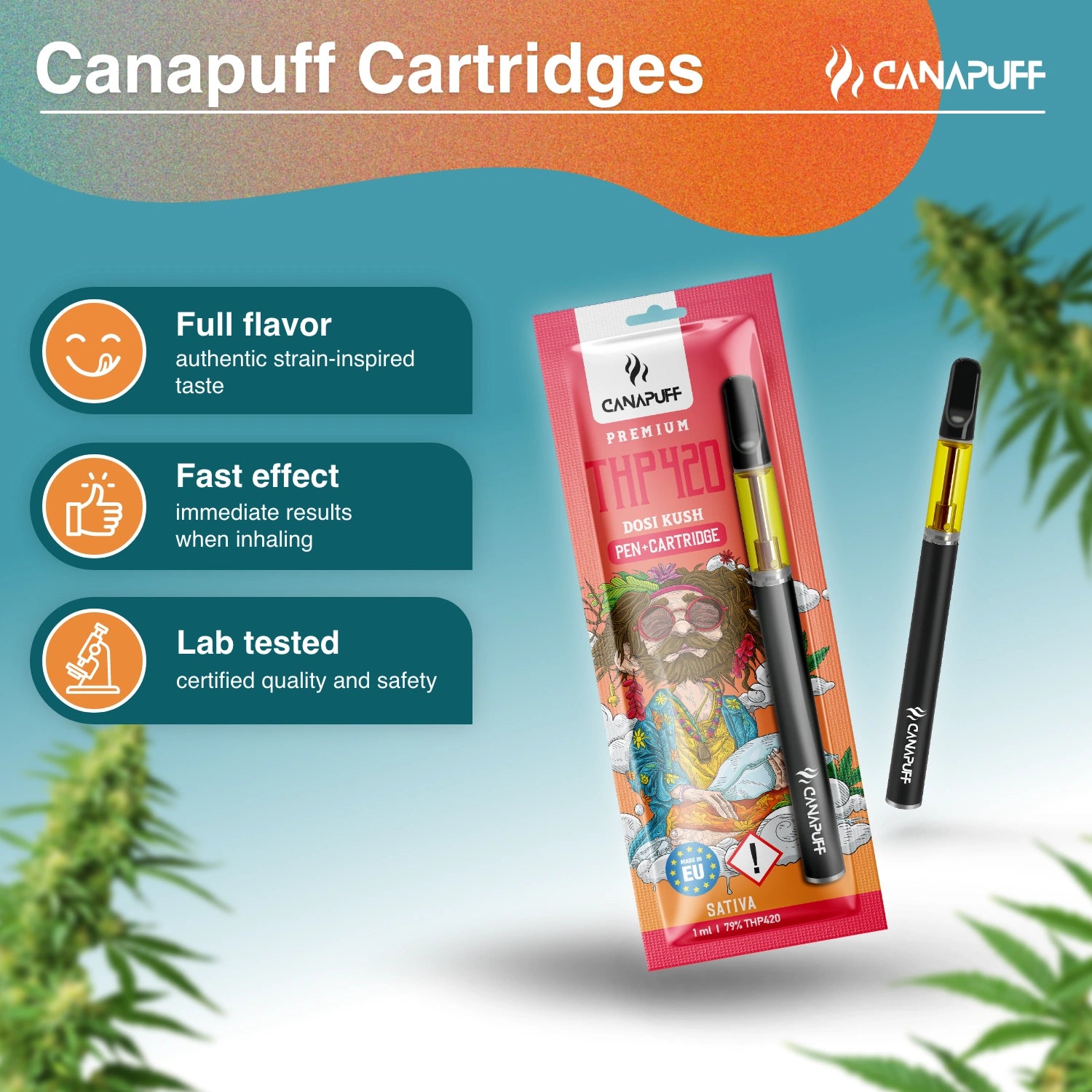 THP420 Pen+Cartouche Dosi Kush 79 %
