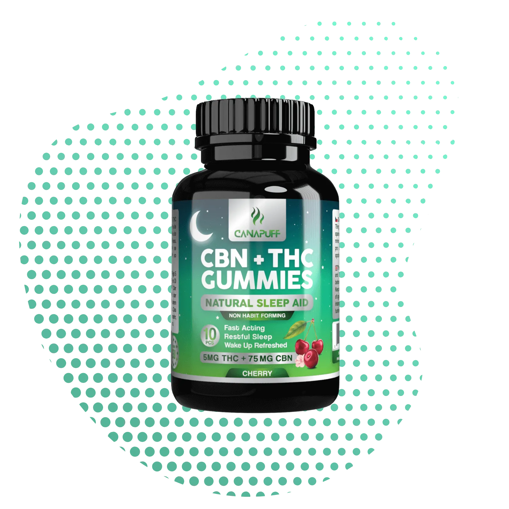 Gummies CBN+THC - Cherry-Canapuff