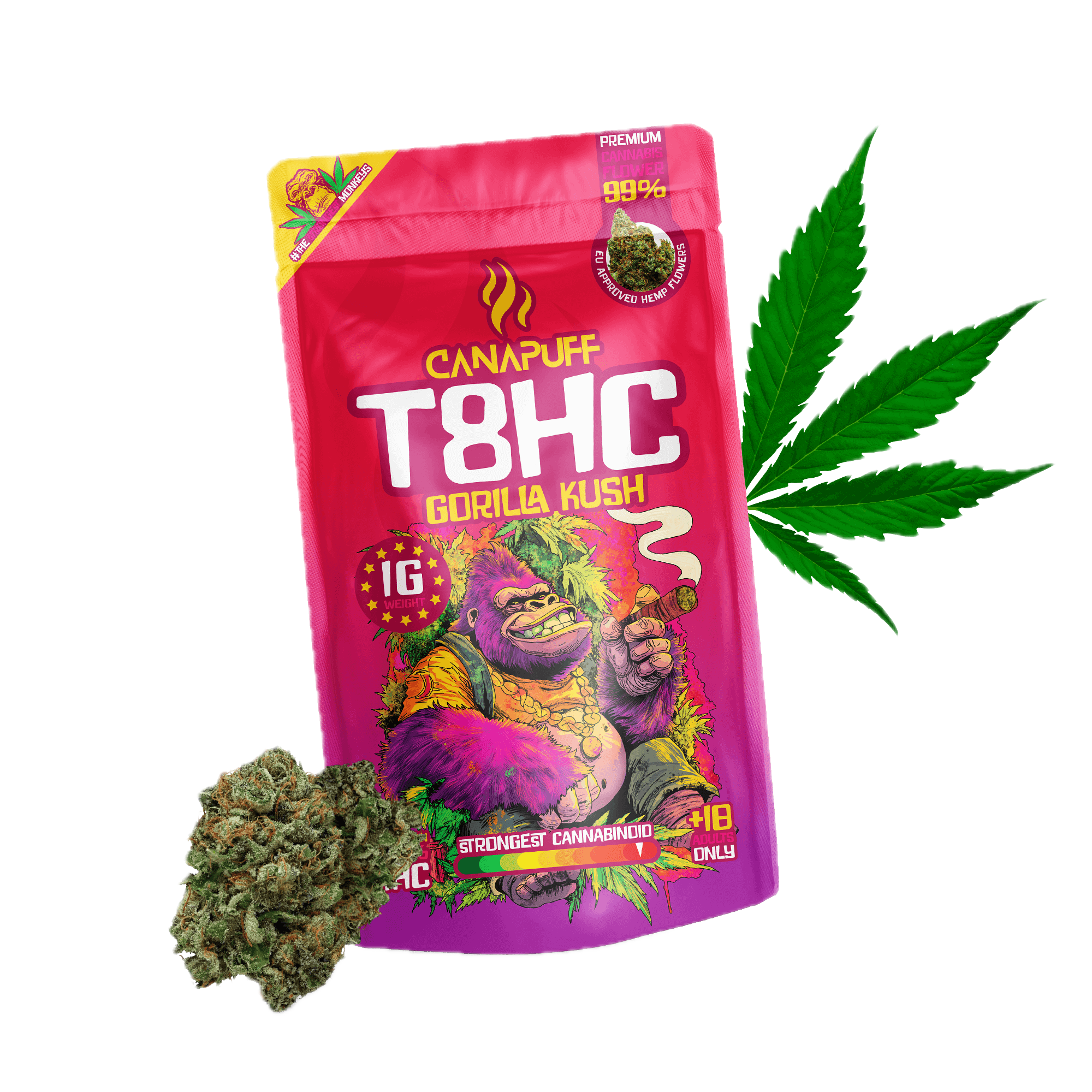 T8HC Fleurs Gorilla Kush 99%