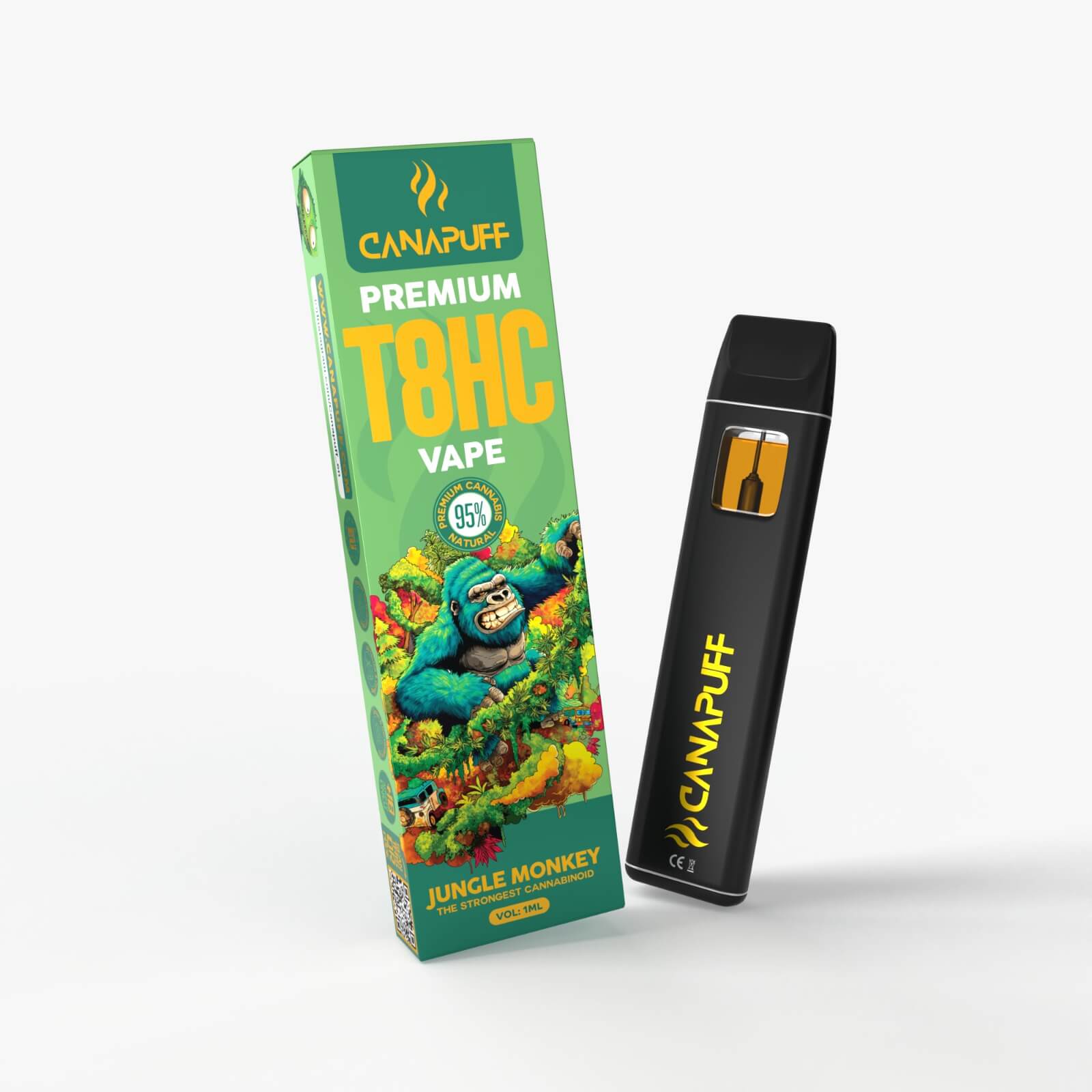 T8HC Vape Jungle Monkey 95 % 1 ml