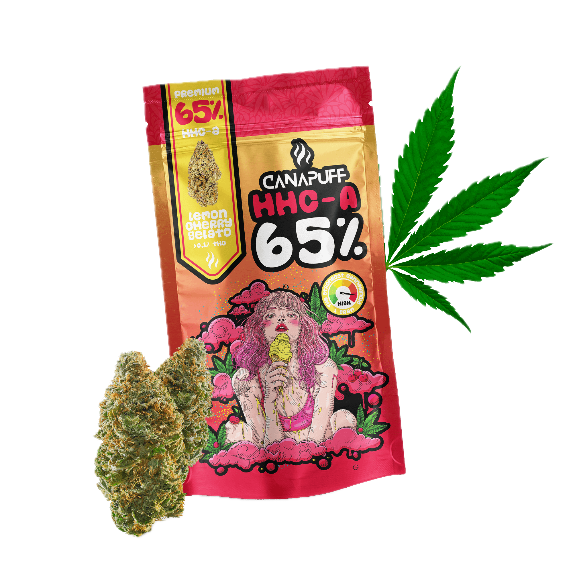 HHC-A Fleurs Lemon Cherry Gelato 65 %