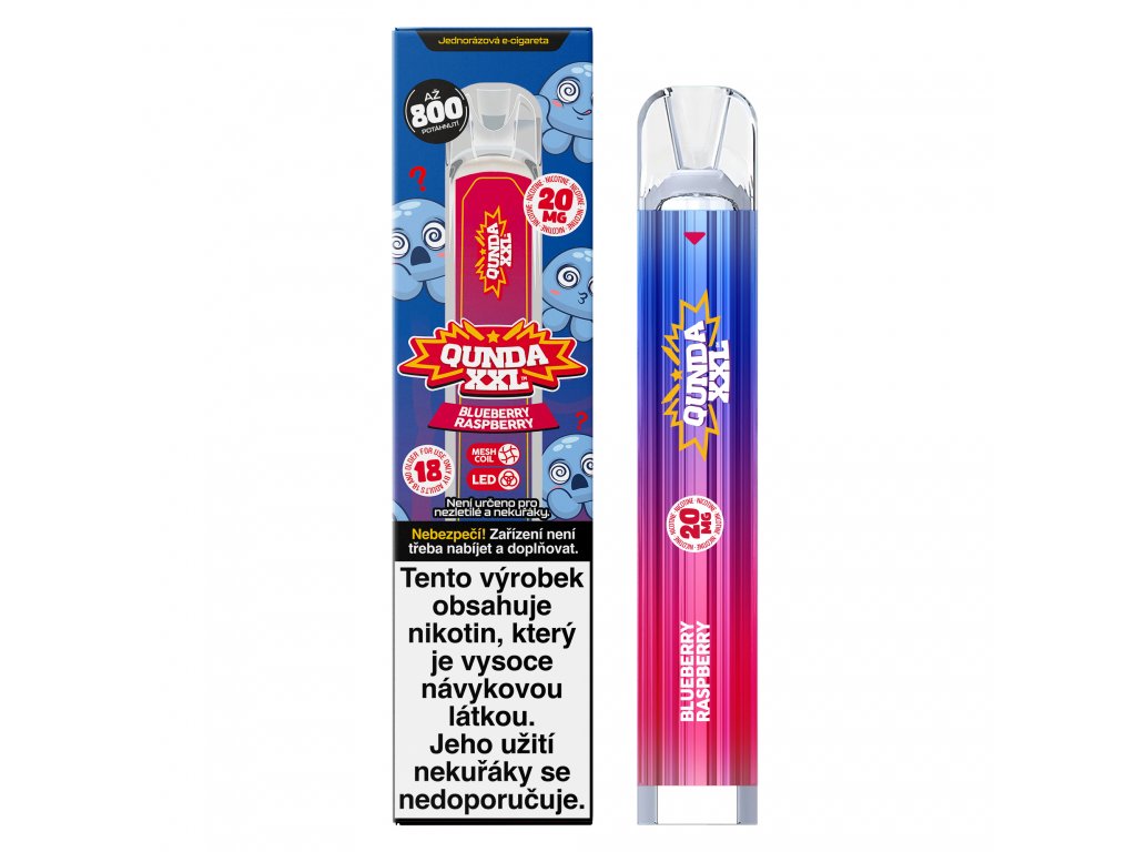 Nicotine Vape Qunda XXL Myrtille Framboise-Canapuff