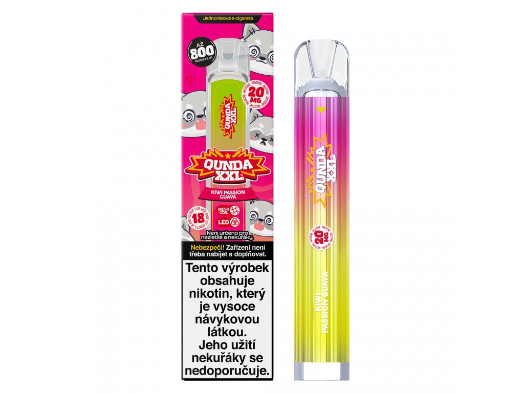 Nicotine Vape Qunda XXL Kiwi Passion Goyave-Canapuff
