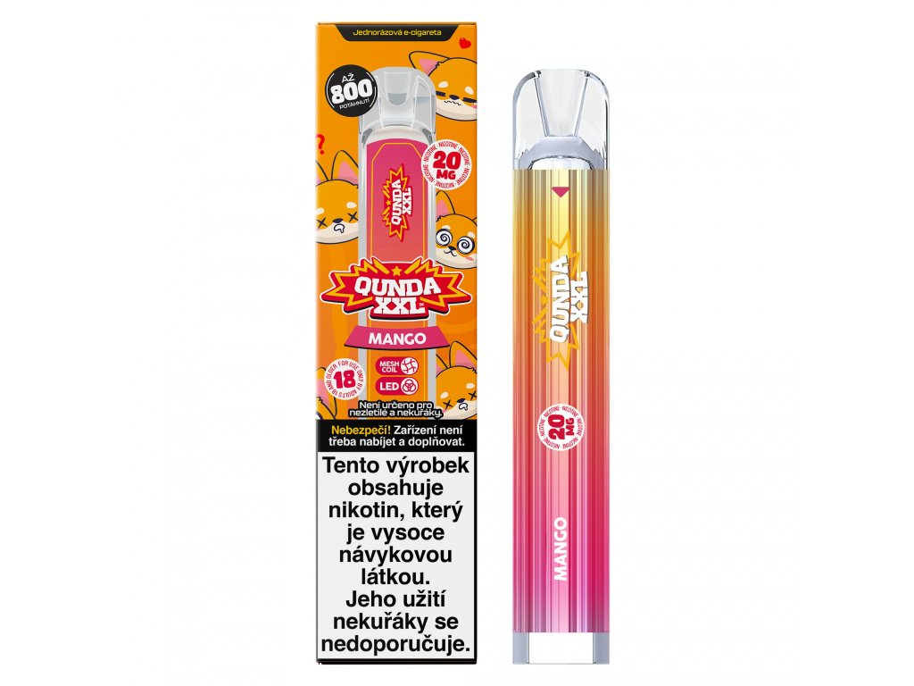 Nicotine Vape Qunda XXL Mangue-Canapuff
