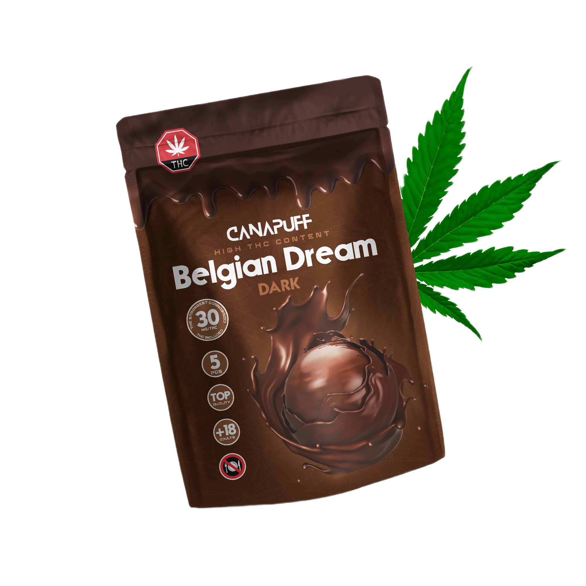 Chocolat amer au THC