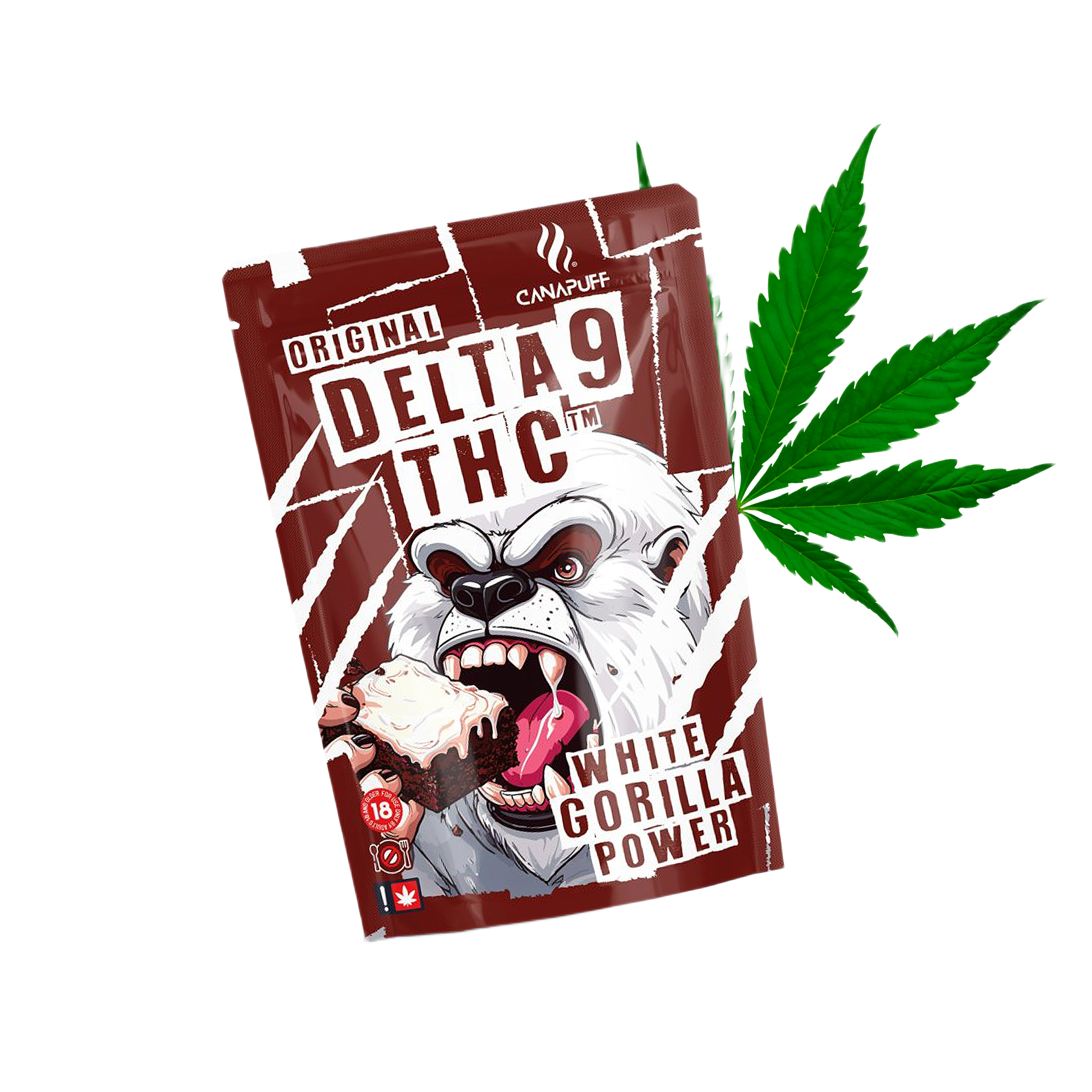 THC delta-9 blanc Gorilla Power