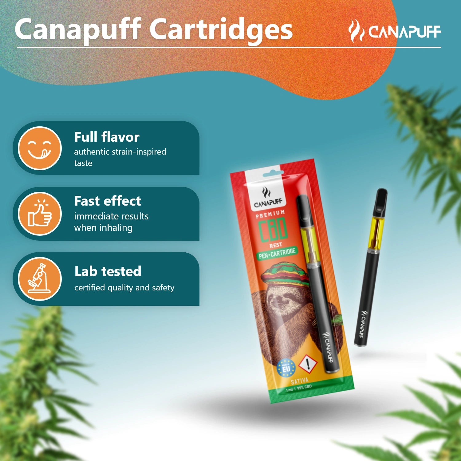 CBD Pen+Cartouche Reste 95 %