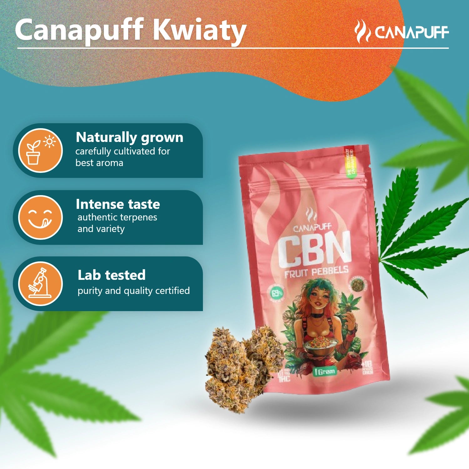 CBN Fleurs Pebbels aux fruits 69 %