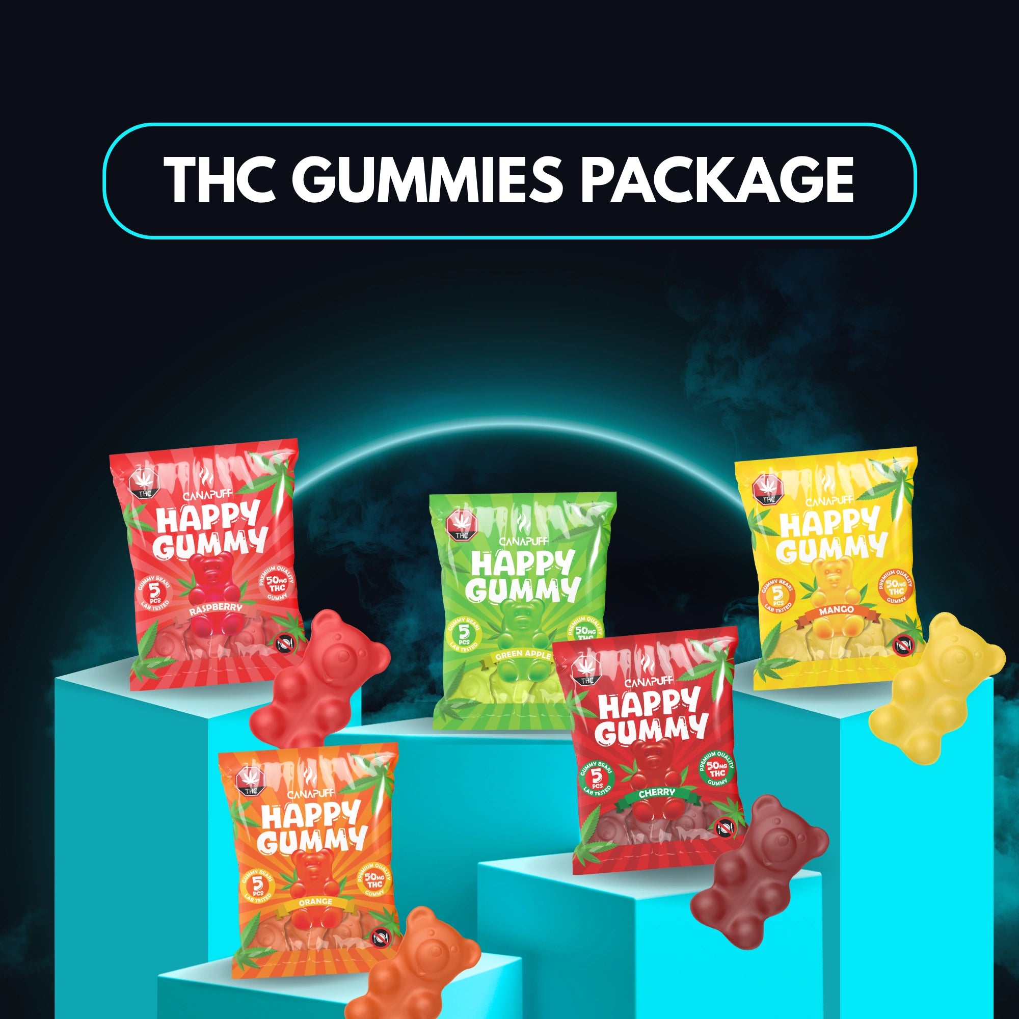 Delta 9 Gummy Pack (5 x 5 pièces)