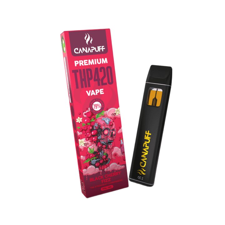 THP420 Vape Cerise noire pétillante 79 % 1 ml