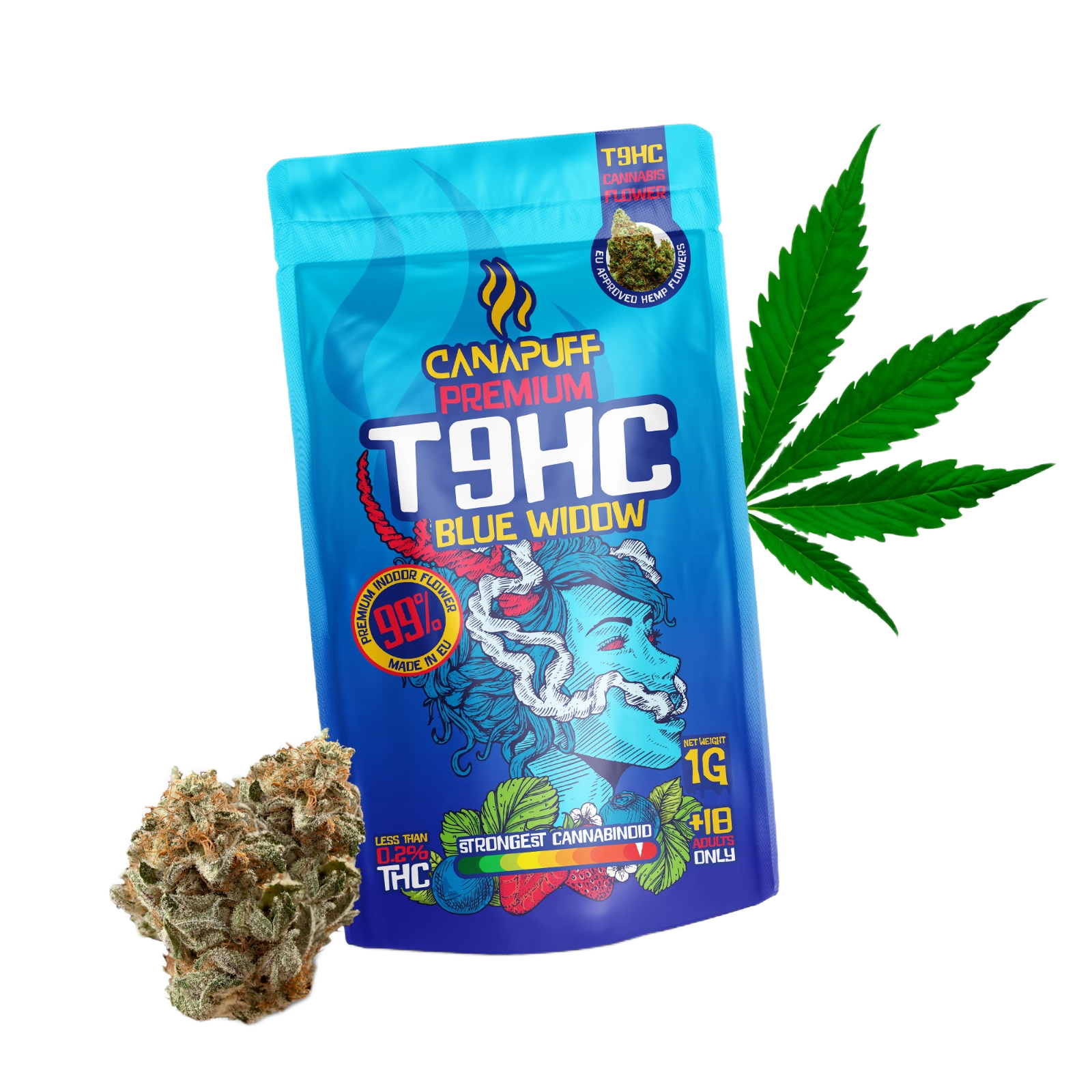 Fleurs T9HC Blue Widow 99 %