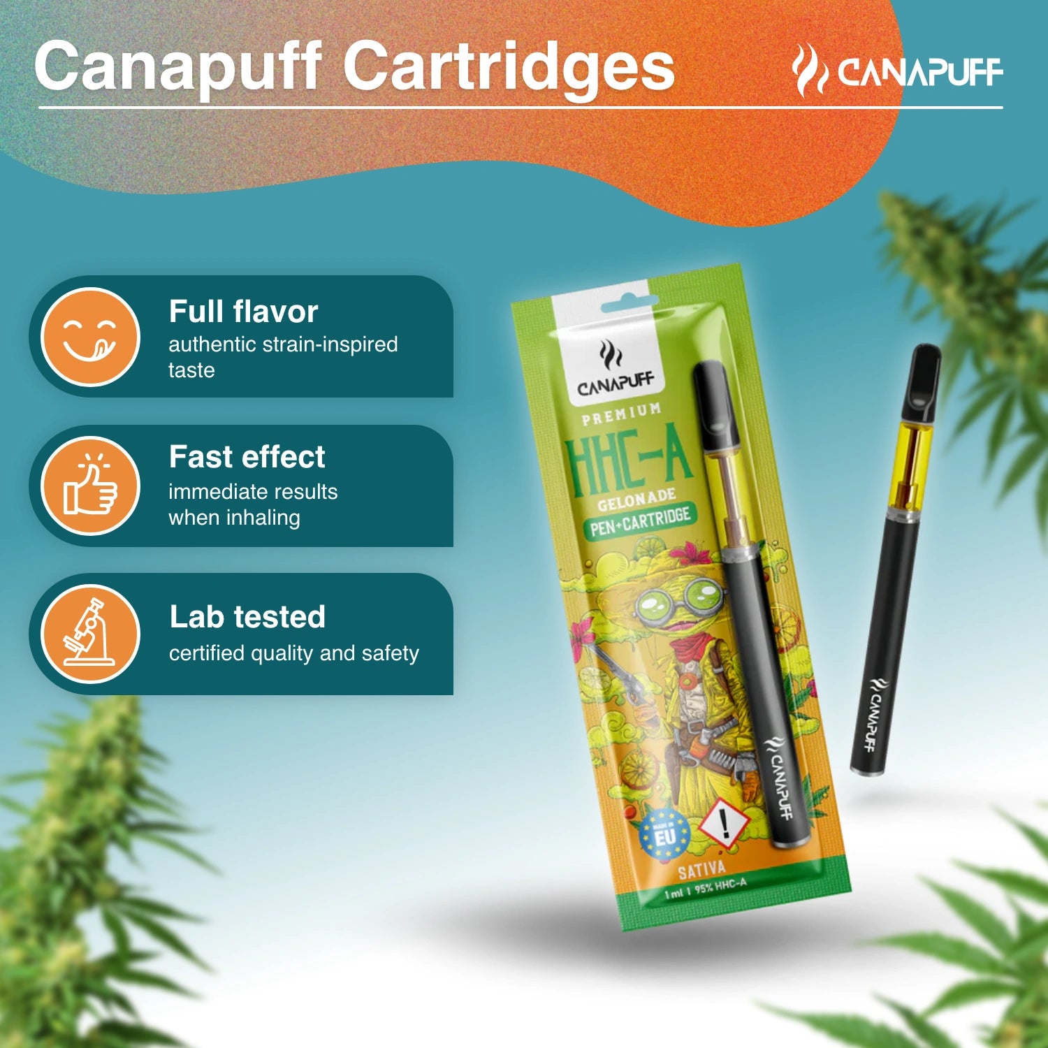HHC-A Pen+Cartouche Gelonade 95 %