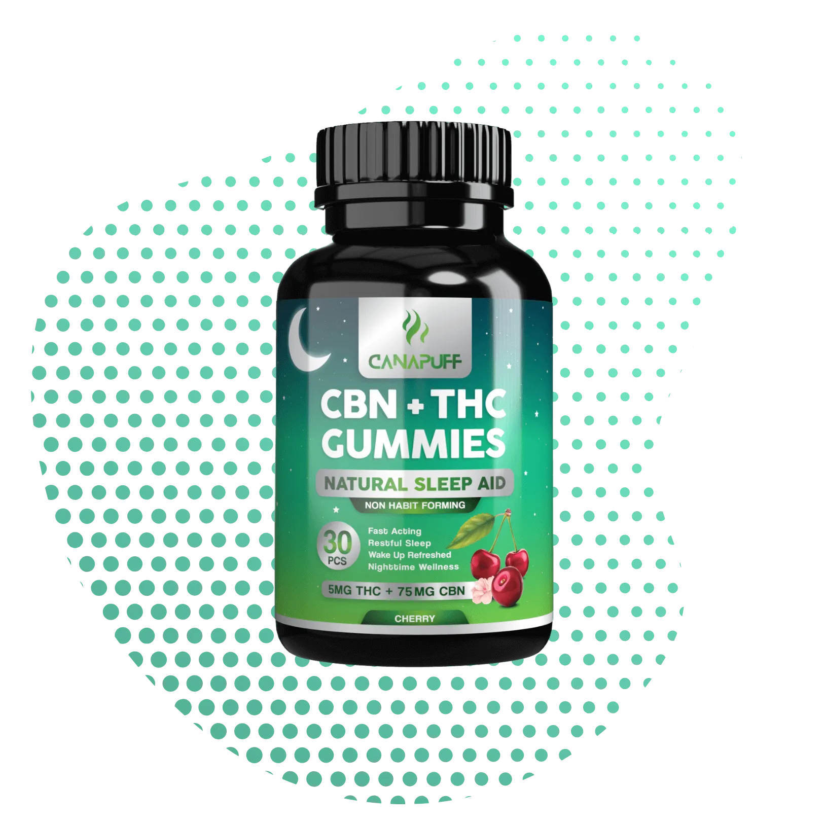 Gummies CBN+THC - Cherry-Canapuff