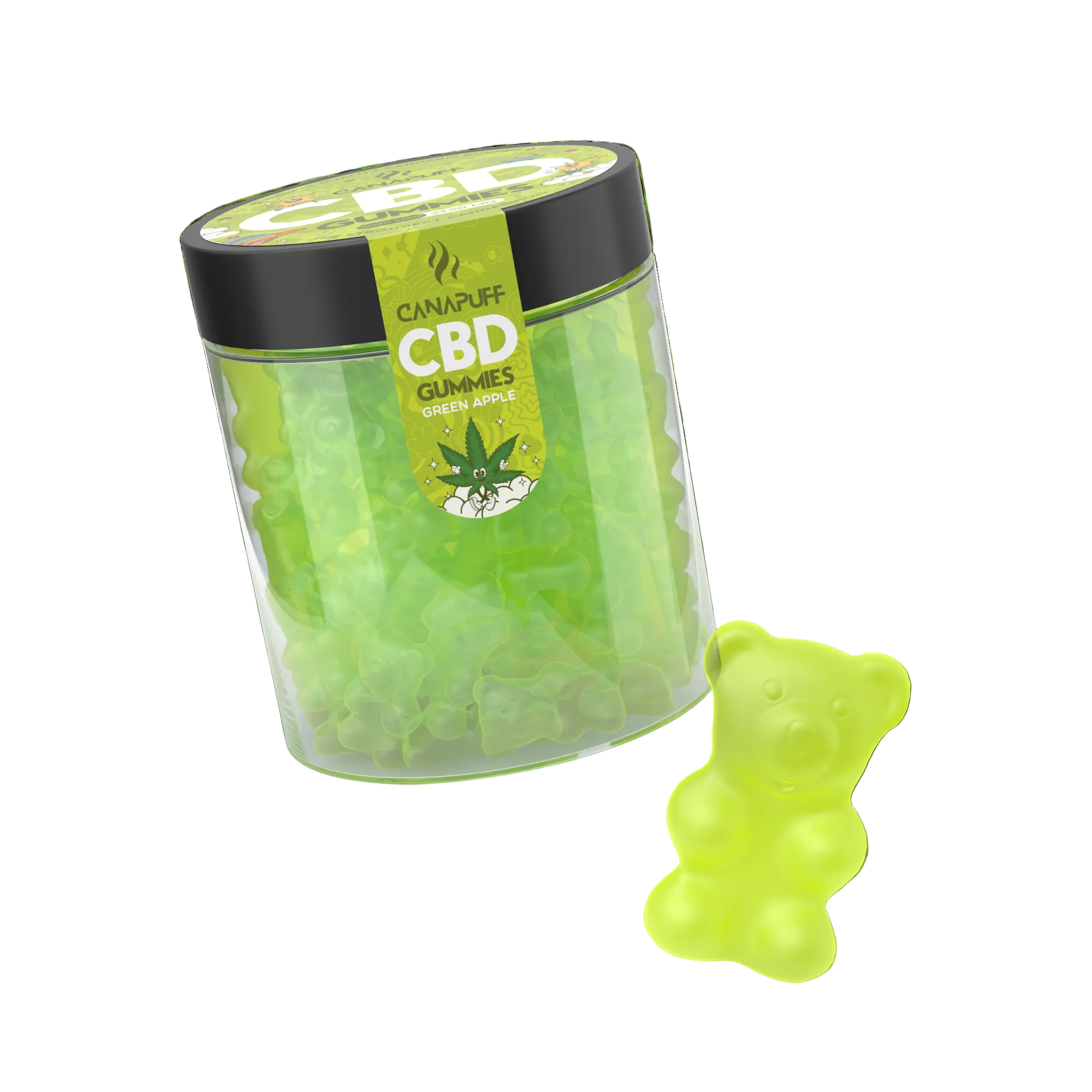 CBD Gummies Pomme verte