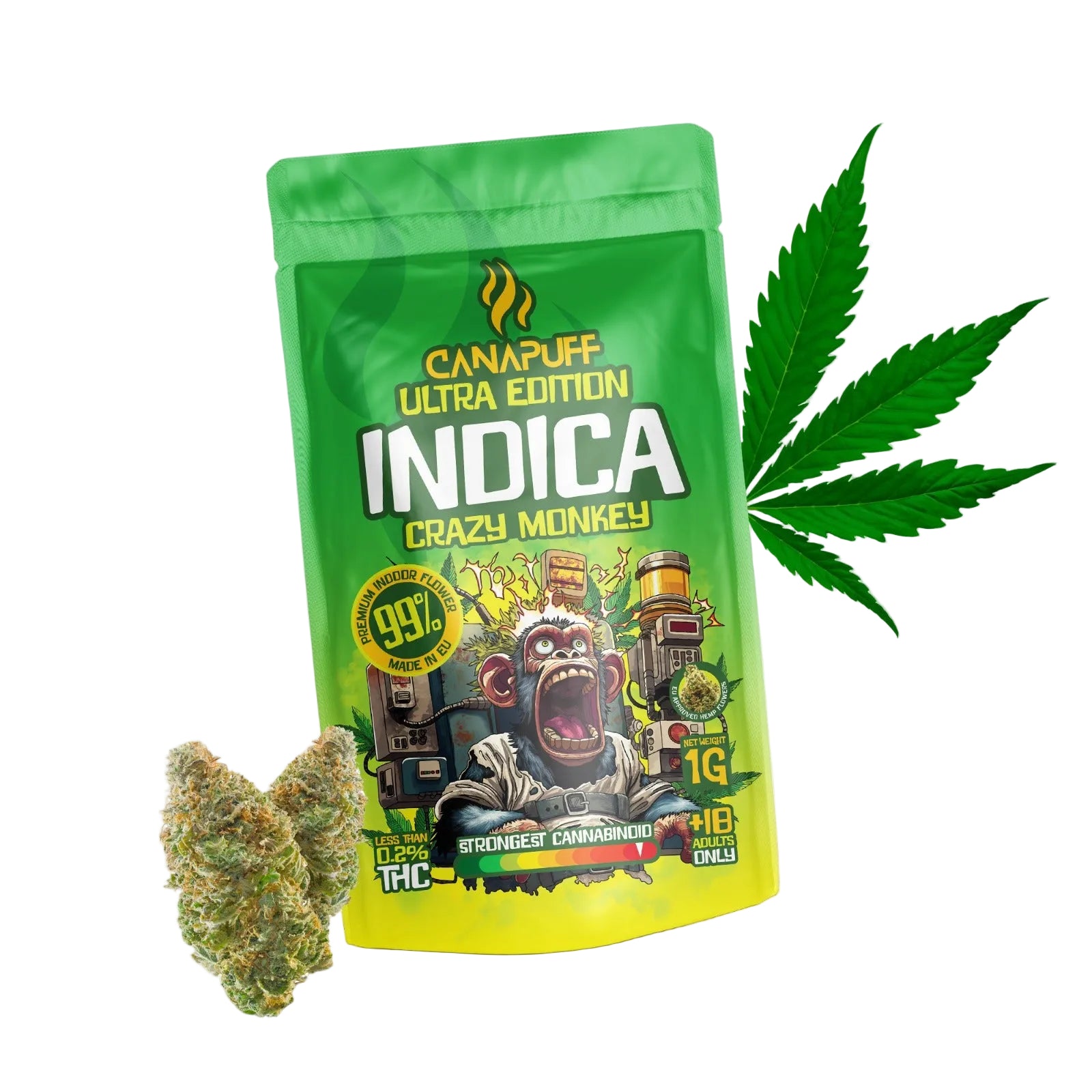 Fleurs Indica Crazy Monkey Ultra Edition 99 %