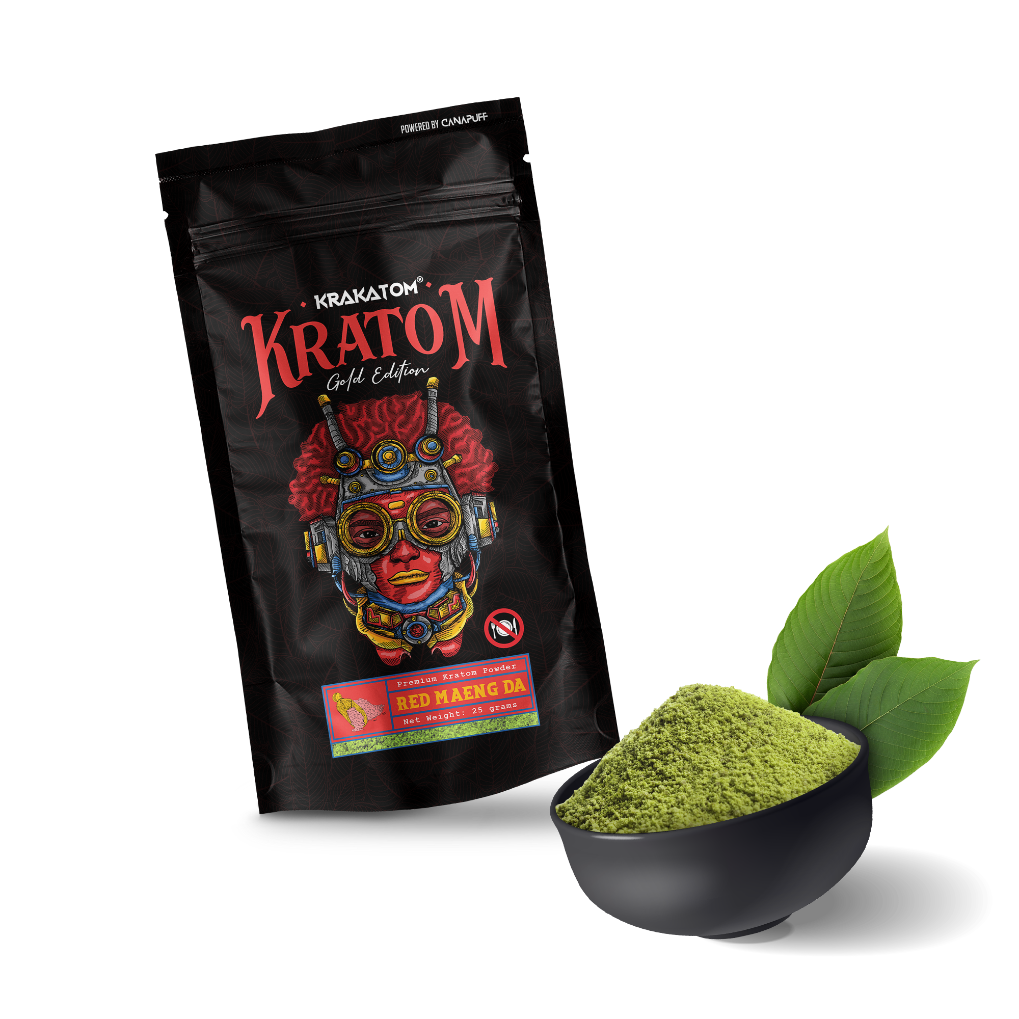 Krakatom - Maeng Da rouge - Édition Or-Canapuff